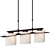 Sleek Linear Pendant Light 3D model small image 4