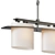 Sleek Linear Pendant Light 3D model small image 5