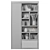 Modular Storage Rack & Bookcase 3D model small image 4