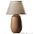 Elegant Oak Table Lamp 3D model small image 2