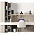 Elegant Home Office Furniture Set 3D model small image 6