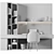 Elegant Home Office Furniture Set 3D model small image 9