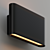 Sleek Double Beam Wall Sconce 3D model small image 3