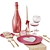 Valentine's Day Dining Table Setting 3D model small image 6