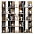 Versatile Modular Bookcase with Texture Options 3D model small image 1