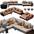 Luxury Minotti Dylan Set 3D 3D model small image 1