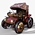 Hand-Painted Steampunk Wagon Texturing 3D model small image 1