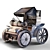 Hand-Painted Steampunk Wagon Texturing 3D model small image 4