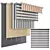 Roller Shades Set Varying Positions 3D model small image 1