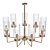 Post-Modern Amber Glass Chandelier 3D model small image 4