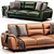 Modern Pillow Top Sofa Set 3D model small image 1