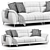 Modern Pillow Top Sofa Set 3D model small image 4