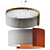 Acoustic Pendant Lamp, Rotatable Elements 3D model small image 2