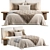 Elegant Hamina Pearl Full Bed 3D model small image 2