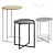 Modern Round Coffee Tables Set 3D model small image 1
