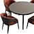 Modern Dining Table and Chairs 3D model small image 3