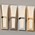 Architectural Metal Wall Sconce 3D model small image 3