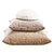 3-Piece Decorative Pillow Set 3D model small image 2