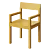 Modern Minimalist Dining Chair SUJI 3D model small image 3