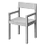 Modern Minimalist Dining Chair SUJI 3D model small image 5