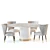 Marble Dining Set Ontario & New York 3D model small image 1