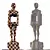 Wooden Statue 3D Model Kit 3D model small image 4