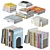 Metal Book Holders Set 3D model small image 1