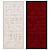 Wine-Colored 120x50 Wall Hanging 3D model small image 1