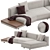 Modern Comfort Clyde Deep Sofa 3D model small image 1