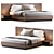 Modern Pechy Bed Set 3D model small image 2