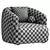 Soft Boucle Accent Chair Sofia 3D model small image 5