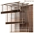 Foldable Wood Blinds 04 | Unique Home Décor 3D model small image 4