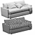 Customizable Lounge Sofa with VIP Quality 3D model small image 6