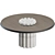 Modern Baba Chair Set with RAKU-YAKI Table 3D model small image 7