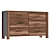 Modern 6-Drawer Double Dresser 3D model small image 1