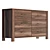 Modern 6-Drawer Double Dresser 3D model small image 4