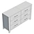 Modern 6-Drawer Double Dresser 3D model small image 6