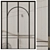 Modern Entrance Door Set19: 3Ds Max 2016 3D model small image 1