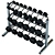 Premium 3-Tier Dumbbell Rack Organizer 3D model small image 2