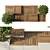 Cityscape Plant Bench Set 3D model small image 3