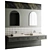 Omnires Y Bathroom Furniture Set 3D model small image 2