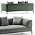 Flexform PERRY UP Modern Sofa 3D model small image 4