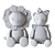 Soft Lion Cub Toys Duo 3D model small image 5