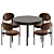 Modern Dining Set 10-Piece Ensemble 3D model small image 3