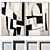 Wall Paintings Set 4 Frames 3D model small image 1