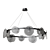 Lampatron Ring Glass LED Chandelier 3D model small image 1