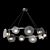 Lampatron Ring Glass LED Chandelier 3D model small image 2