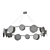 Lampatron RUTGER R 12 Modern Chandelier 3D model small image 4