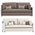 West Elm 3-Seater Marin Sofa 3D model small image 2