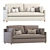 West Elm 3-Seater Marin Sofa 3D model small image 3